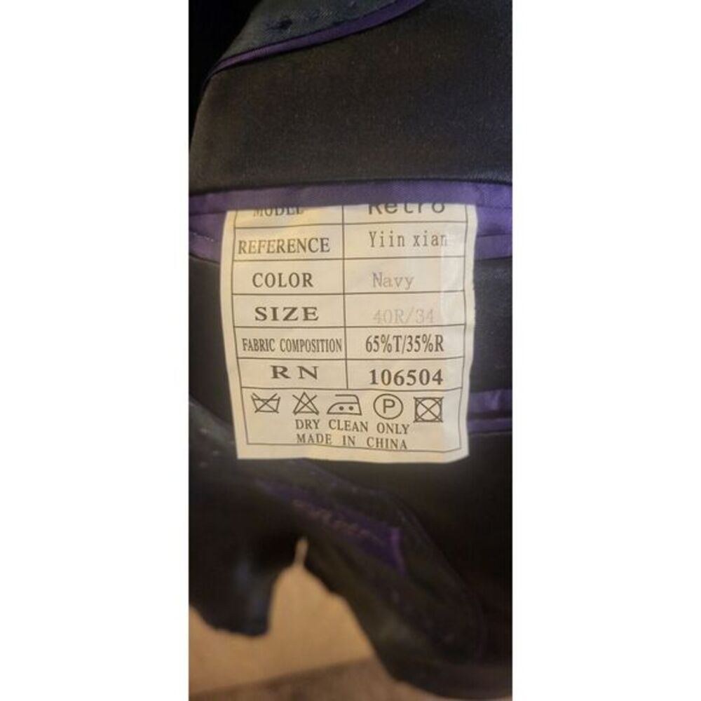 Retro Paris Mens Blazer Size‎ 40R/34 - Picture 9 of 9